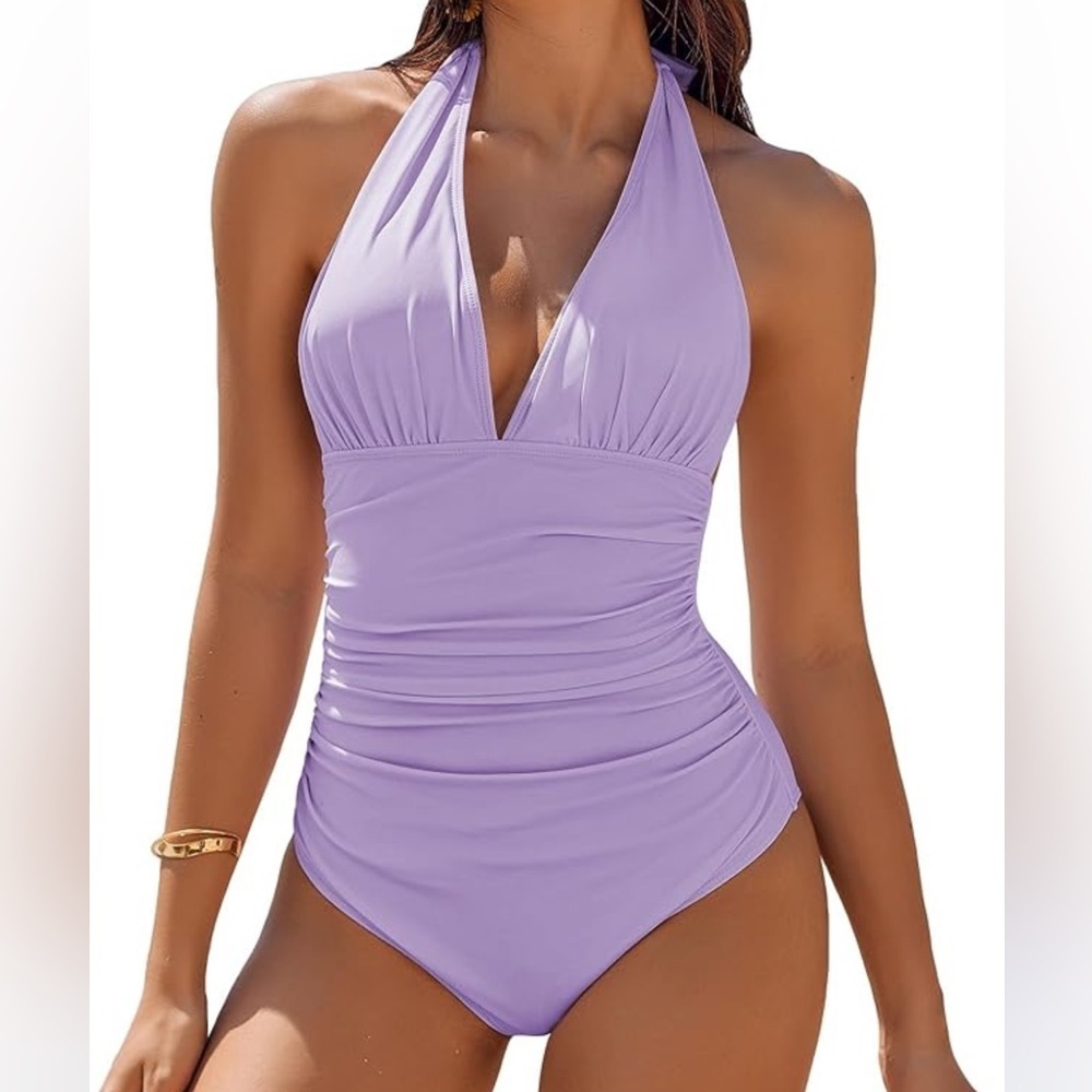 Newport News Purple One Piece Swimsuit